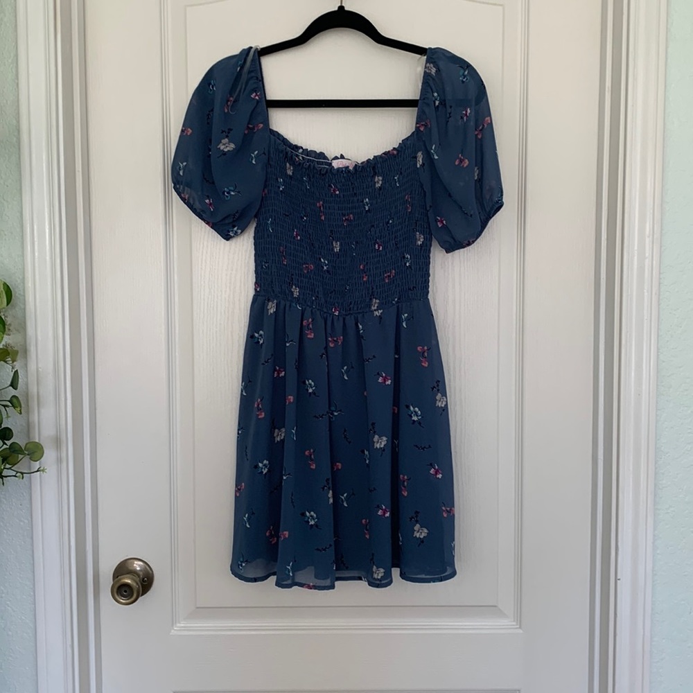 Pink lilly floral dress